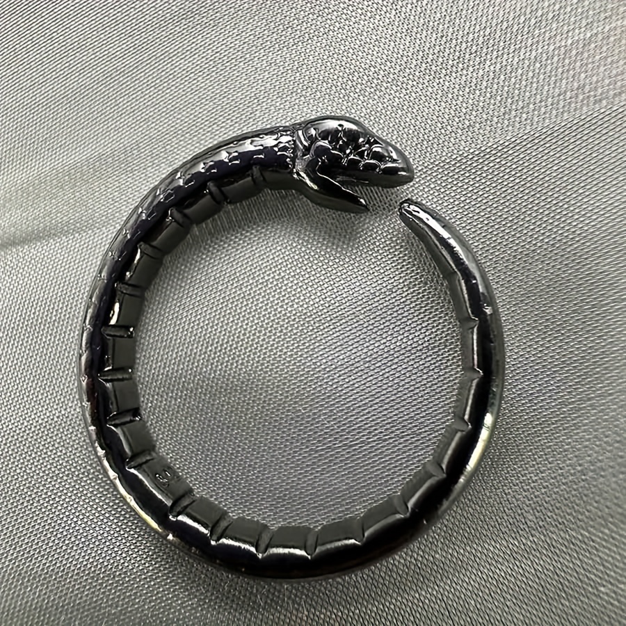 Snake Shape Open Ring Adjustable Alloy Finger Ring Jewelry